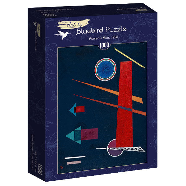Powerful Red, 1928 by Vassily Kandinsky – 1000 Piece Jigsaw Puzzle (Bluebird Puzzle)