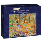 Elm Forrest in Spring, 1923 by Edvard Munch – 1000 Piece Jigsaw Puzzle (Bluebird)