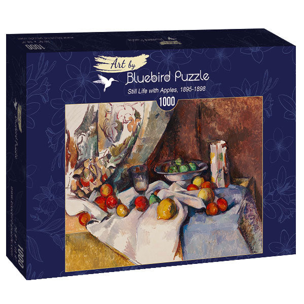 Still Life with Apples, 1895-1898 by Paul Cézanne – 1000 Piece Jigsaw Puzzle (Bluebird Puzzle)