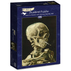 Head of a Skeleton with a Burning Cigarette, 1886 by Vincent Van Gogh – 1000 Piece Jigsaw Puzzle (Bluebird Puzzle)