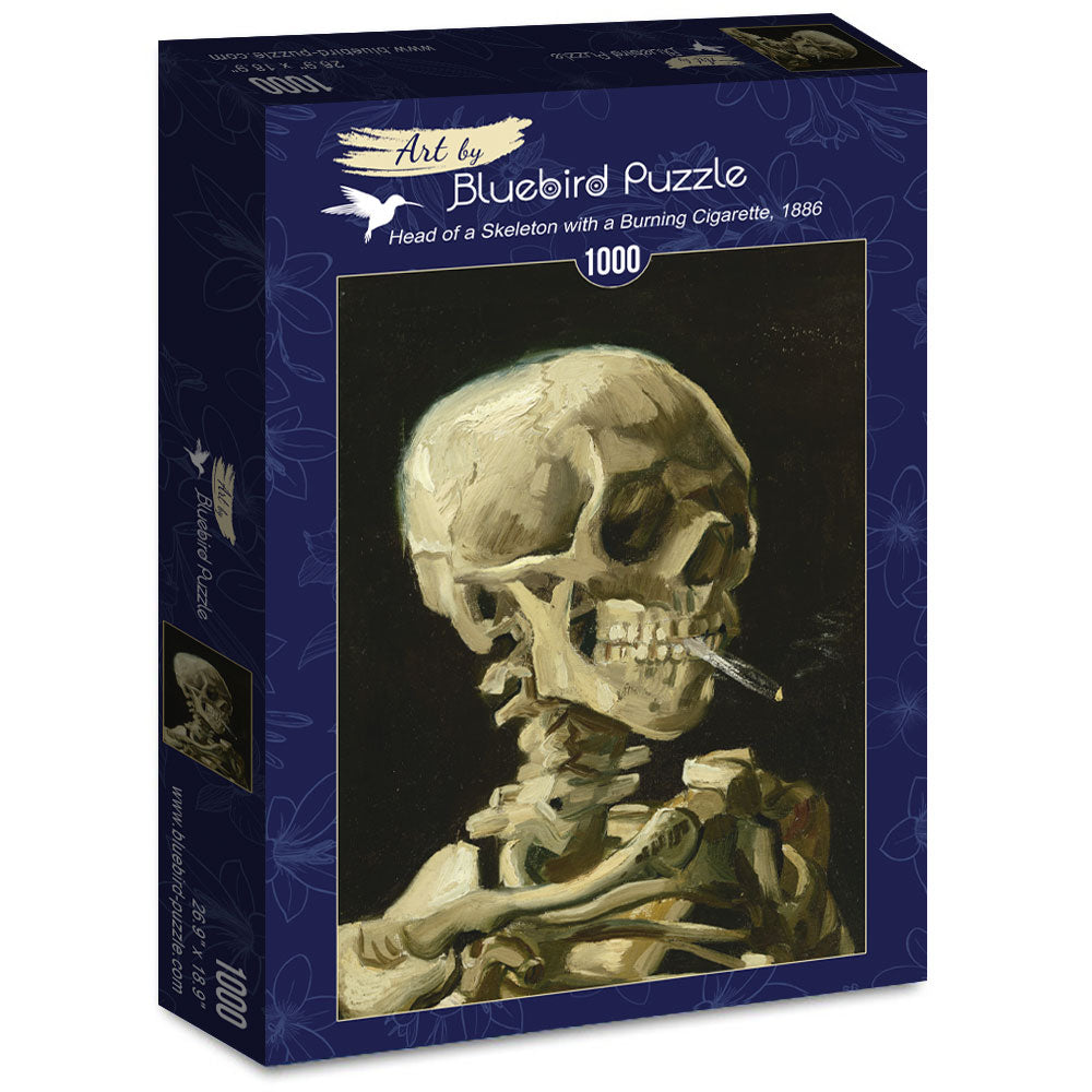 Head of a Skeleton with a Burning Cigarette, 1886 by Vincent Van Gogh – 1000 Piece Jigsaw Puzzle (Bluebird Puzzle)