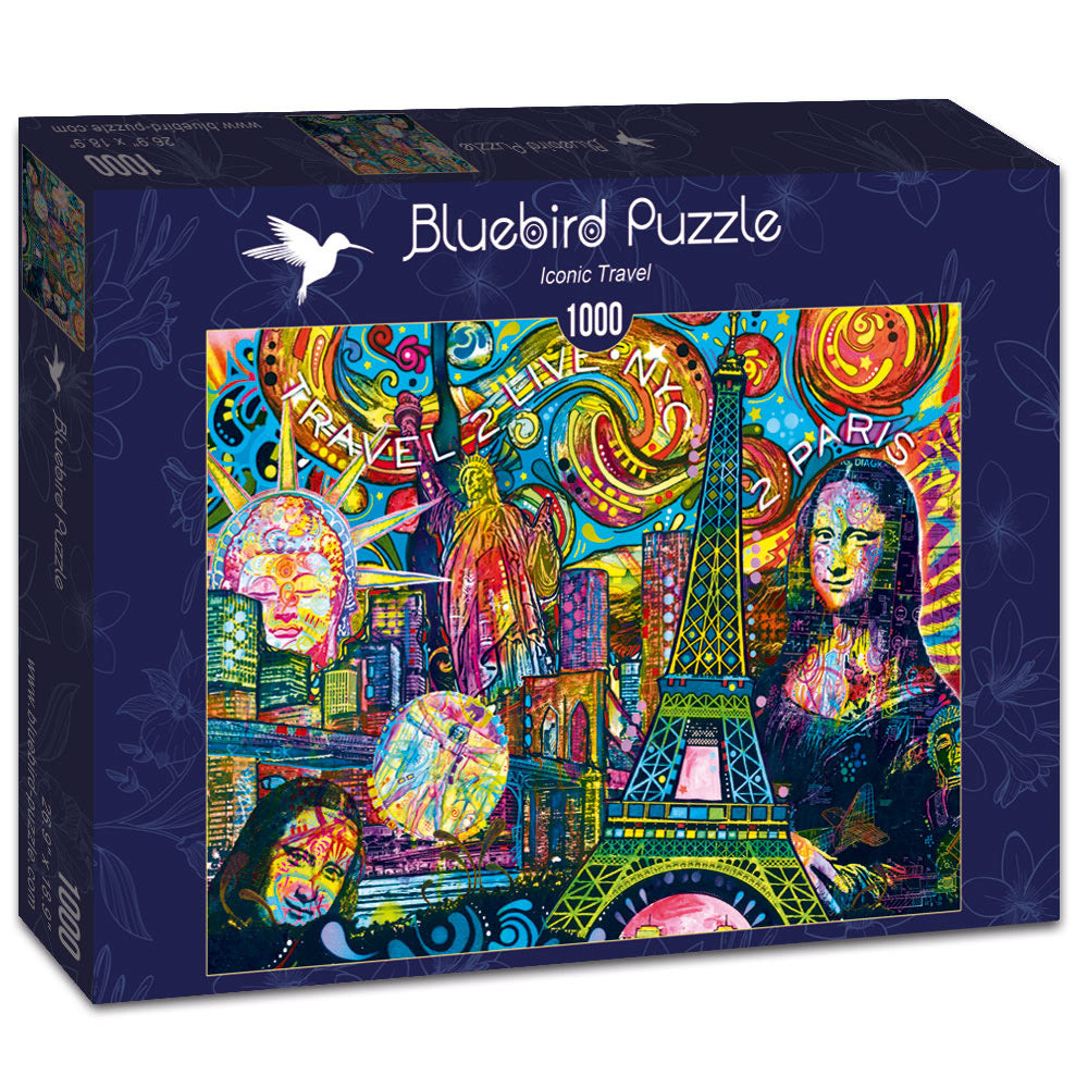 Iconic Travel – 1000 Piece Jigsaw Puzzle (Bluebird Puzzle)