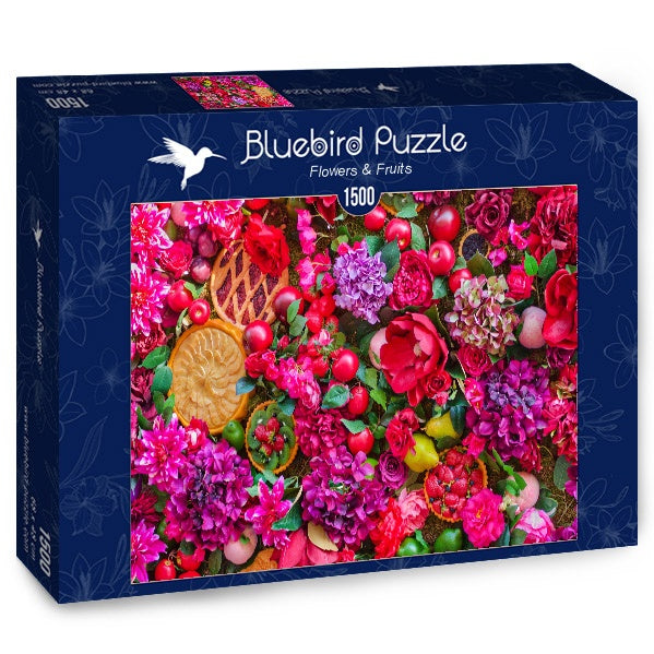 Flowers & Fruits – 1500 Piece Jigsaw Puzzle (Bluebird Puzzle)