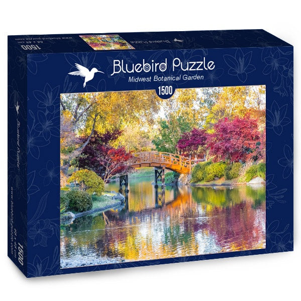 Bluebird Puzzle - Midwest Botanical Garden - 1500 Piece Jigsaw Puzzle