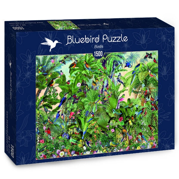 Birds – 1500 Piece Jigsaw Puzzle (Bluebird Puzzle)