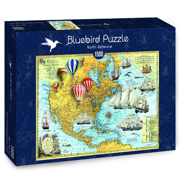 North America – 1500 Piece Jigsaw Puzzle (Bluebird Puzzle)