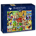 Famous Pictures – 3000 Piece Jigsaw Puzzle (Bluebird Puzzle)