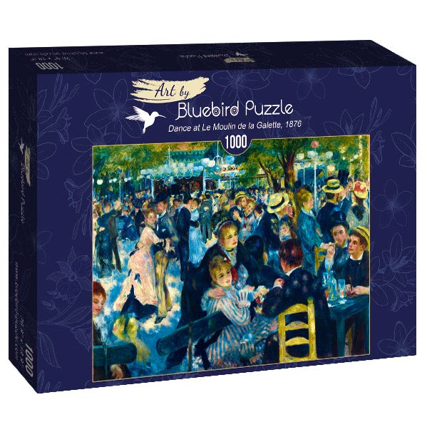 Dance at Le Moulin de la Galette, 1876 by Renoir – 1000 Piece Jigsaw Puzzle (Bluebird)