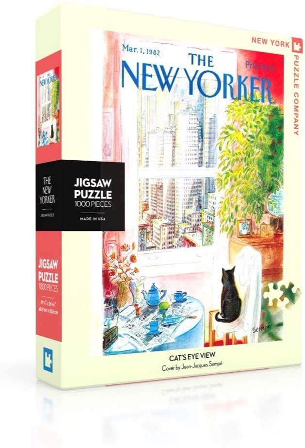 New York Puzzle Company - New Yorker Cat's Eye View - 1000 Piece Jigsaw Puzzle