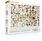 Mushrooms by Vintage Images – 1000 Piece Jigsaw Puzzle (New York Puzzle Company) - Completed Puzzle