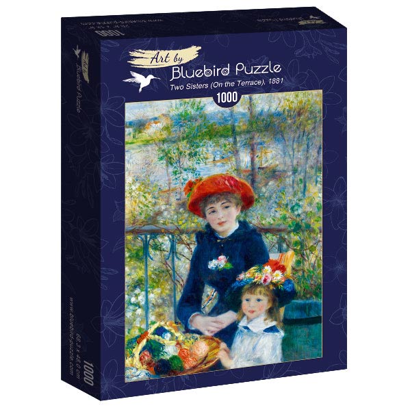 Bluebird Puzzle - Renoir - Two Sisters (On the Terrace), 1881 - 1000 Piece Jigsaw Puzzle