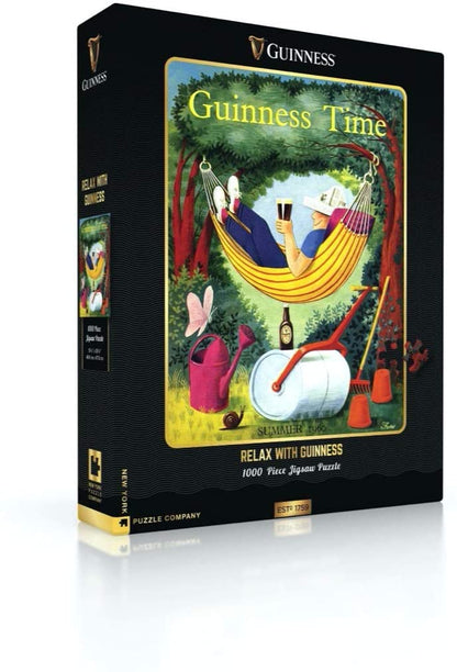 New York Puzzle Company - Relax with Guinness - 1000 Piece Jigsaw Puzzle