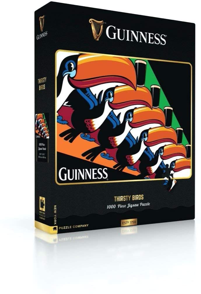 Thirsty Birds – 1000 Piece Jigsaw Puzzle (New York Puzzle Company) - Completed Puzzle