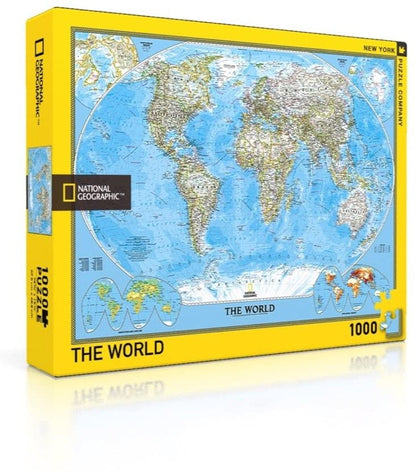 New York Puzzle Company - National Geographic - The World - 1000 Piece Jigsaw Puzzle