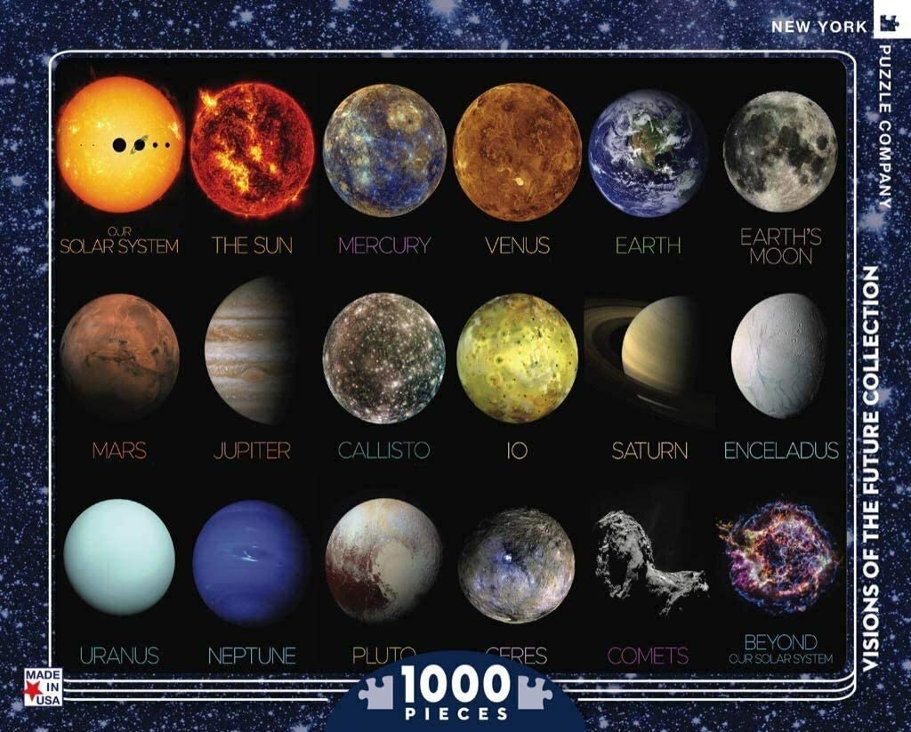 New York Puzzle Company - The Solar System - 1000 Piece Jigsaw Puzzle