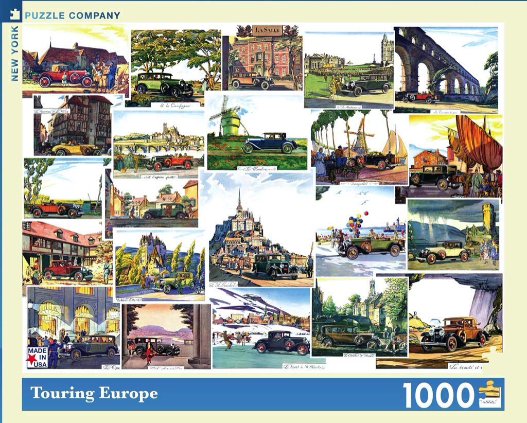 New York Puzzle Company - Touring Europe - 1000 Piece Jigsaw Puzzle