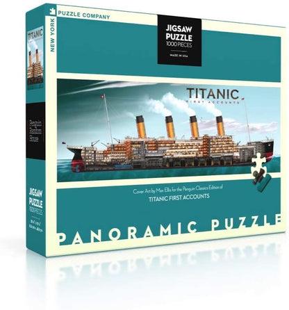 New York Puzzle Company - Titanic First Accounts - 1000 Piece Jigsaw Puzzle