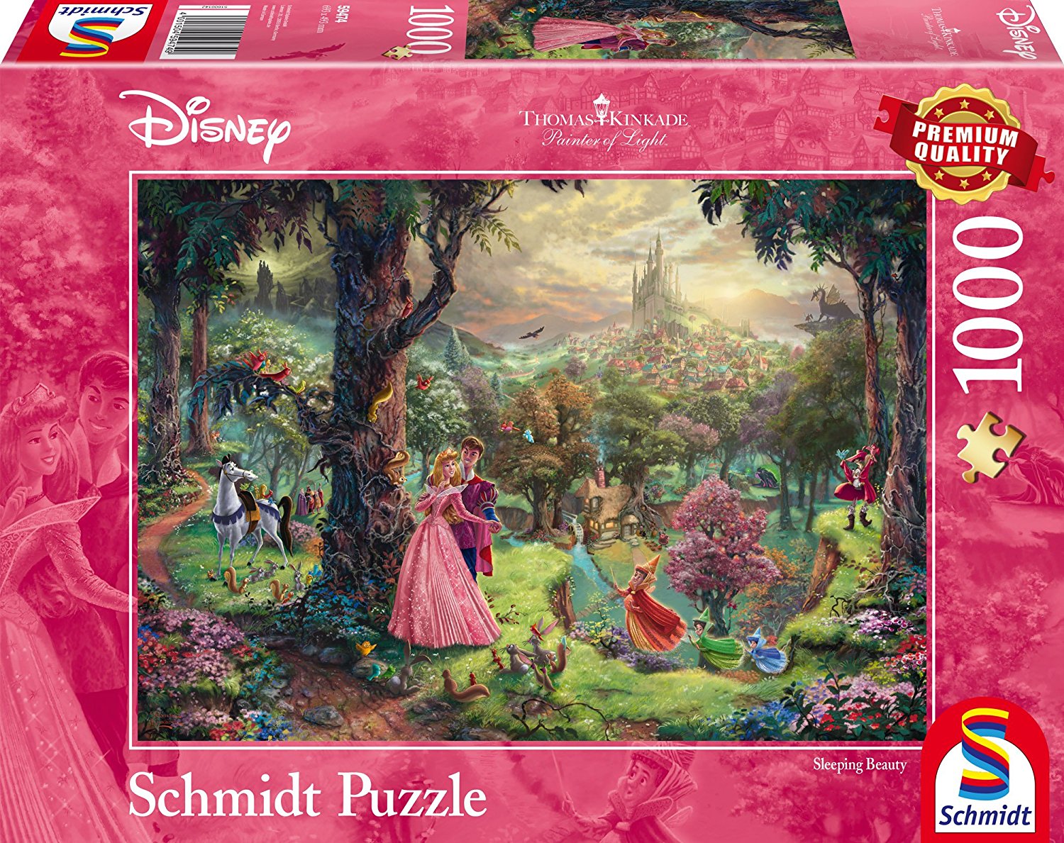 Disney, The Sleeping Beauty by Thomas Kinkade – 1000 Piece Jigsaw Puzzle (Schmidt)