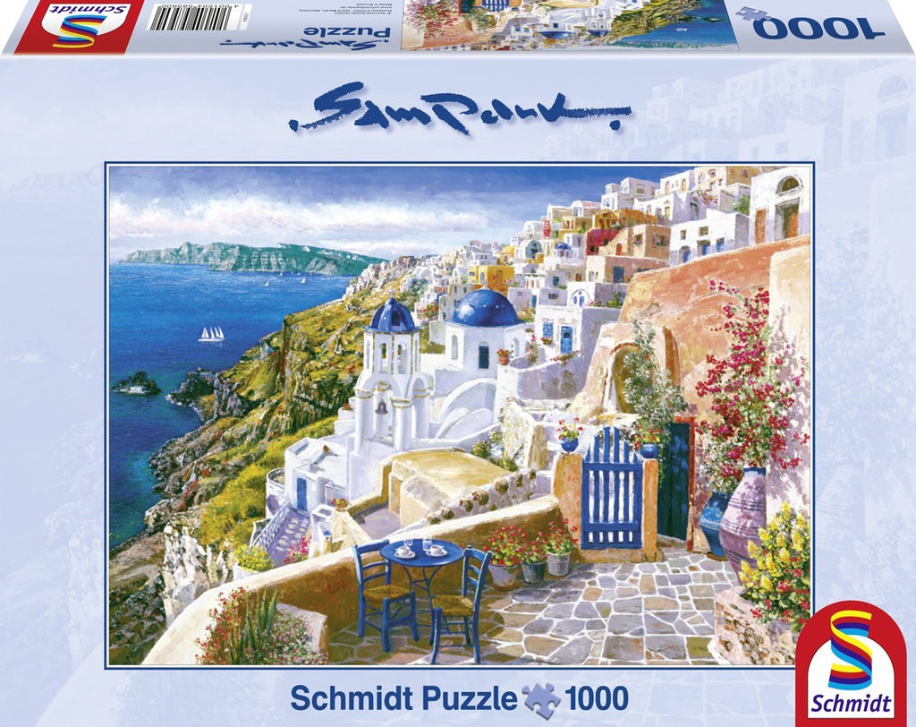 Santorini by Sam Park – 1000 Piece Jigsaw Puzzle (Schmidt)
