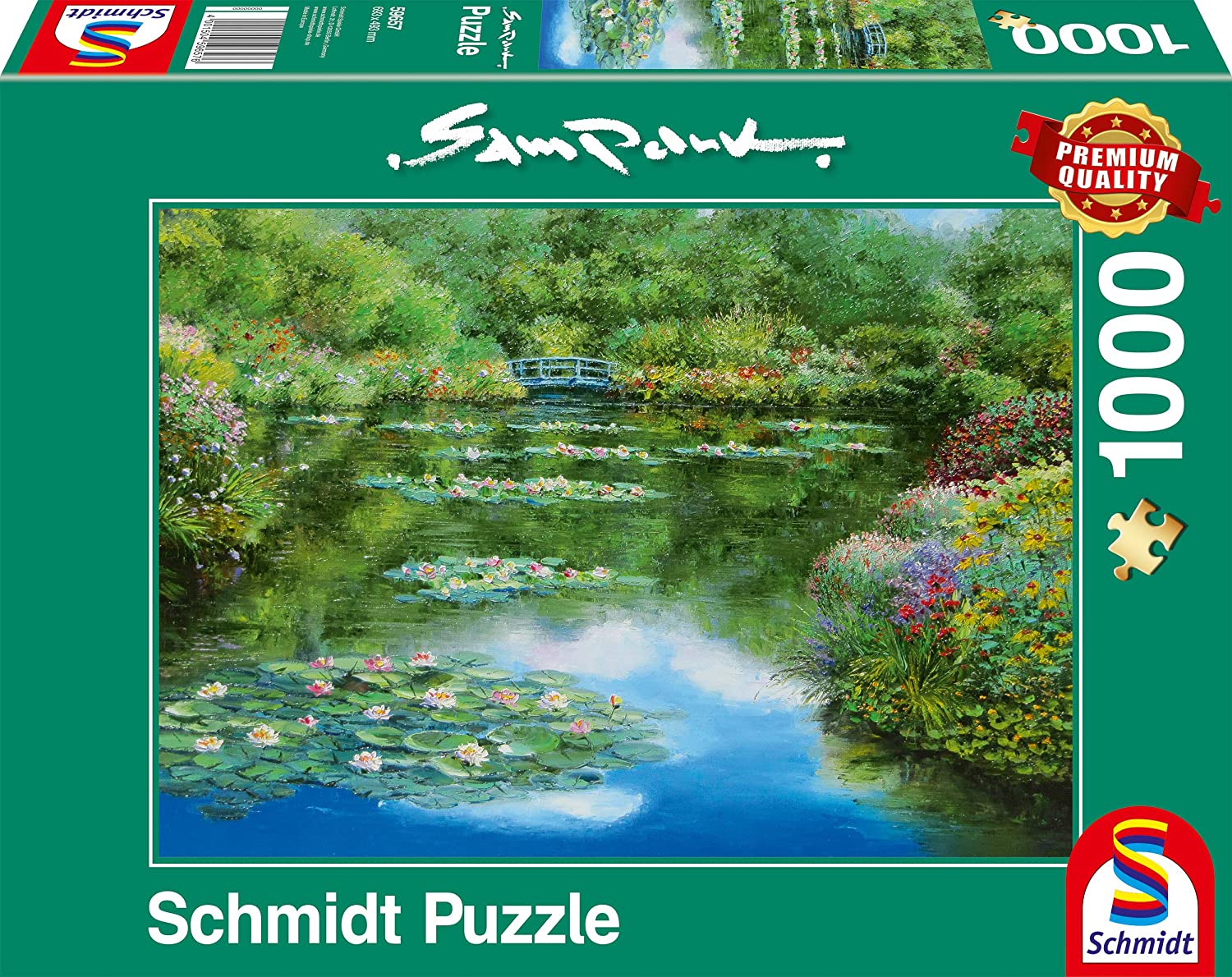 Water Lily Pond by Sam Park – 1000 Piece Jigsaw Puzzle (Schmidt)
