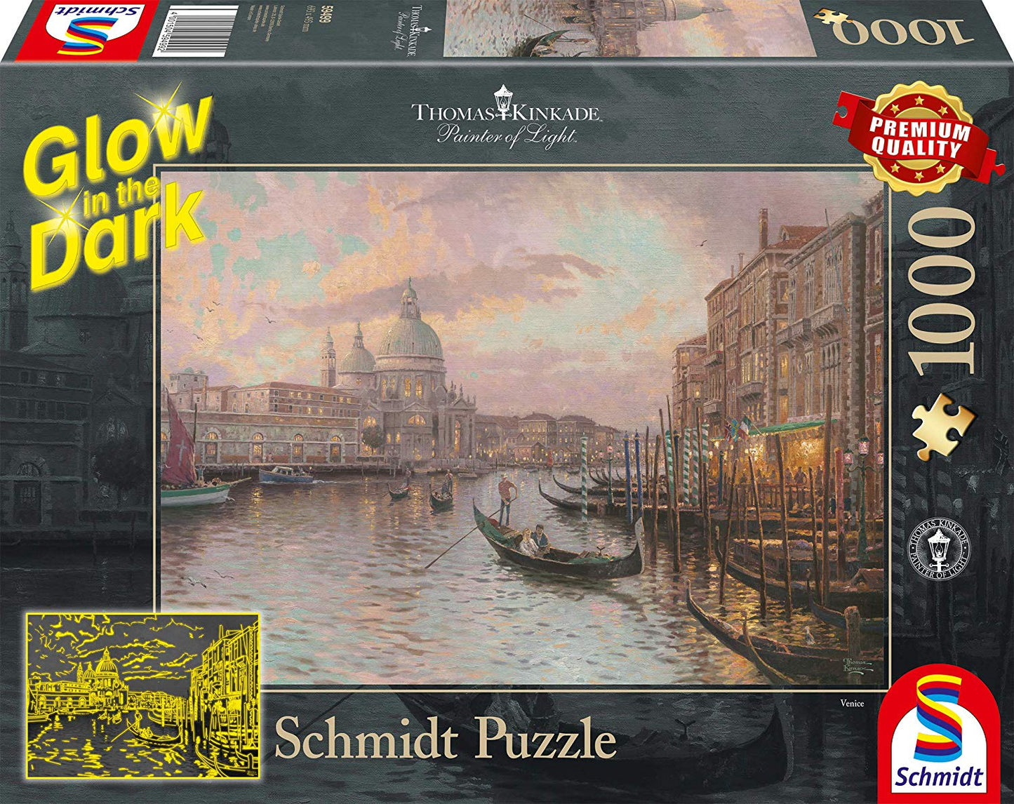Schmidt - Thomas Kinkade - In the Streets of Venice - 1000 Piece Jigsaw Puzzle