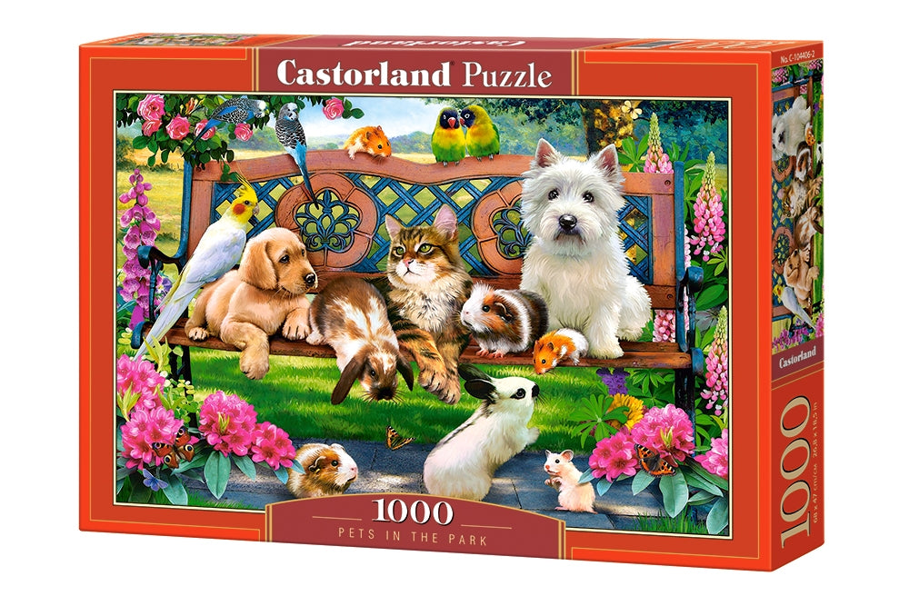 Pets in the Park – 1000 Piece Jigsaw Puzzle (Castorland)
