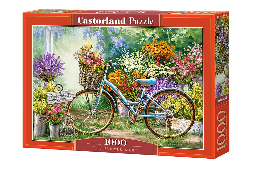 The Flower Mart – 1000 Piece Jigsaw Puzzle (Castorland)