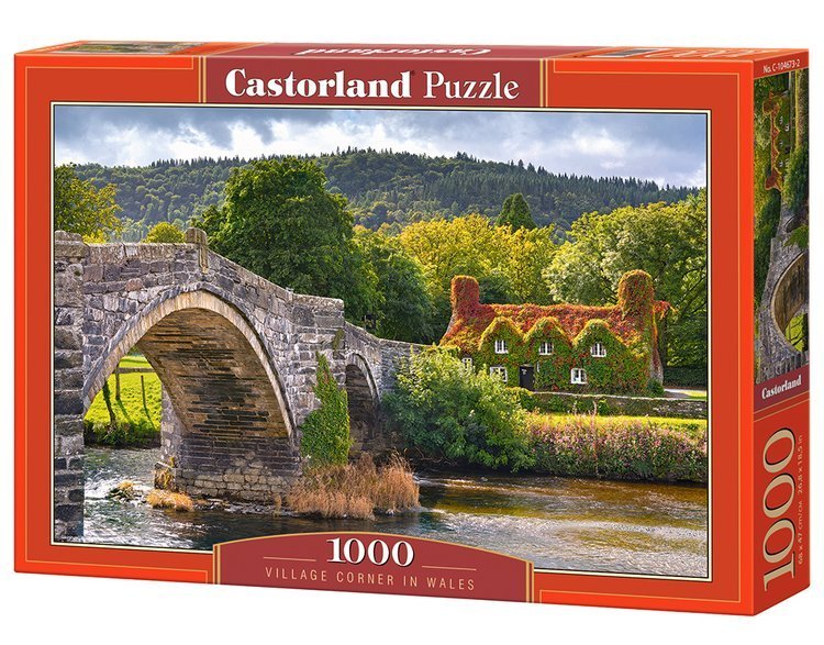 Village Corner in Wales – 1000 Piece Jigsaw Puzzle (Castorland)