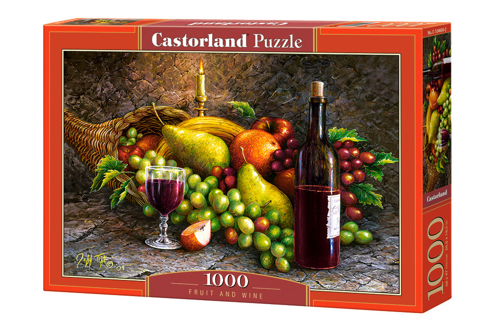 Castorland - Fruit and Wine - 1000 Piece Jigsaw Puzzle