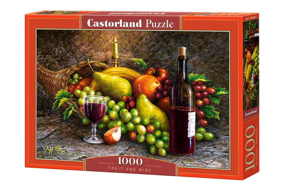 Fruit and Wine – 1000 Piece Jigsaw Puzzle (Castorland)