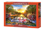 Picturesque Amsterdam with Bicycles – 1000 Piece Jigsaw Puzzle (Castorland)