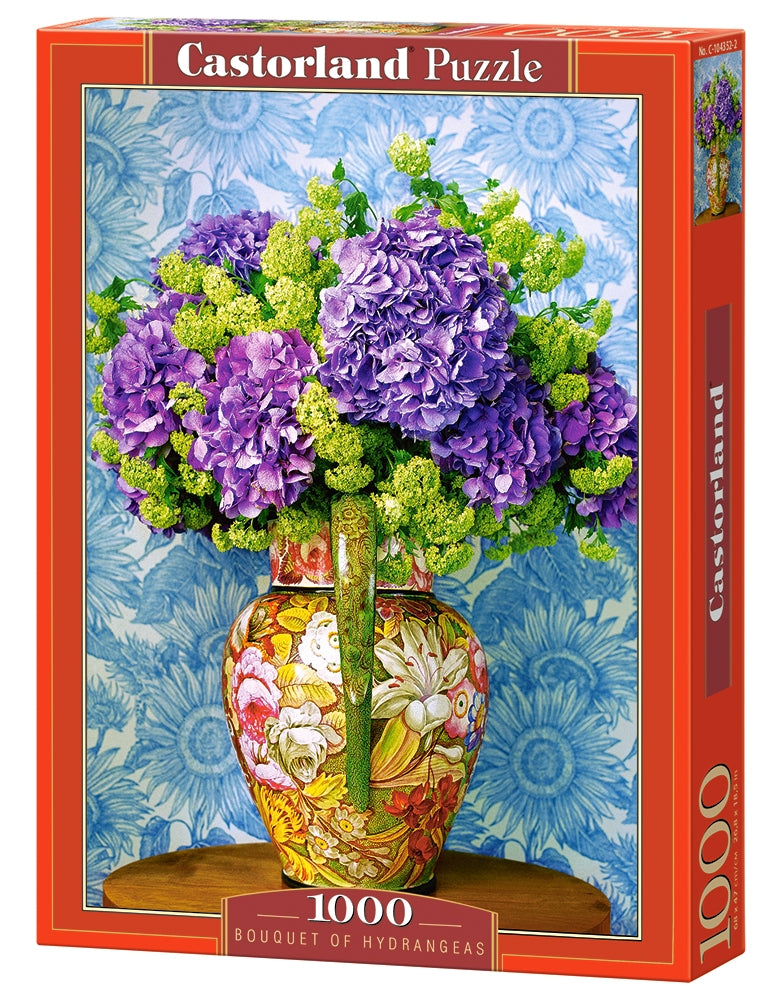 Bouquet of Hydrangeas – 1000 Piece Jigsaw Puzzle (Castorland)