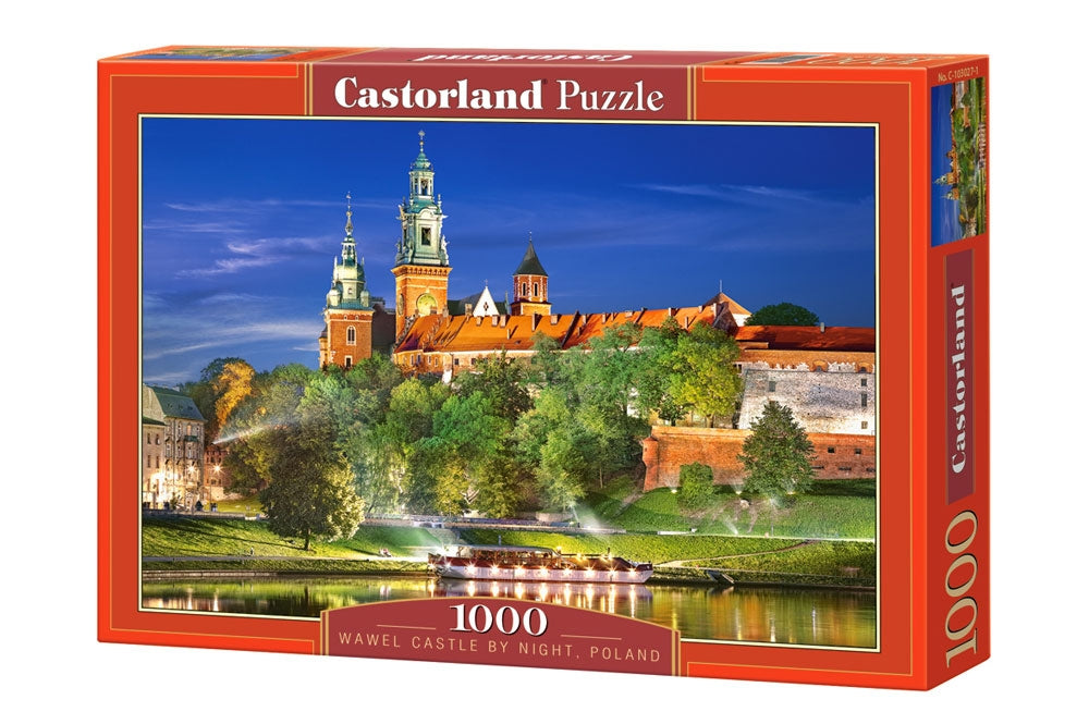 Poland, Krakow: Wawel Castle at Night – 1000 Piece Jigsaw Puzzle (Castorland)
