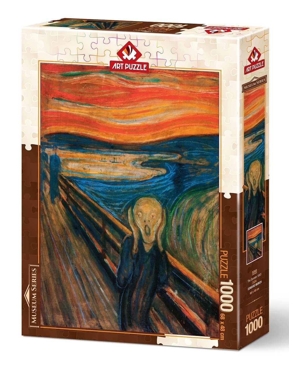 The Scream, 1893 by Edvard Munch – 1000 Piece Jigsaw Puzzle (Art Puzzle)