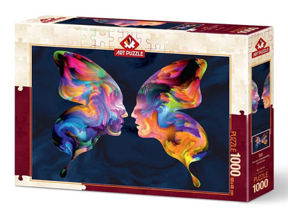 Art Puzzle - The Love of the Butterflies - 1000 Piece Jigsaw Puzzle
