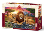 Lion Family – 1000 Piece Jigsaw Puzzle (Art Puzzle)