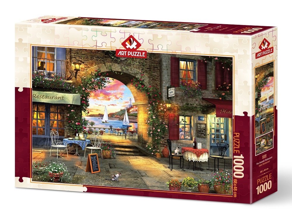 The Seaside Restaurant – 1000 Piece Jigsaw Puzzle (Art Puzzle)