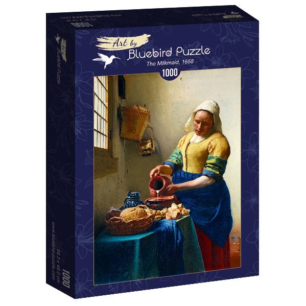 The Milkmaid, 1658 by Vermeer – 1000 Piece Jigsaw Puzzle (Bluebird Puzzle)