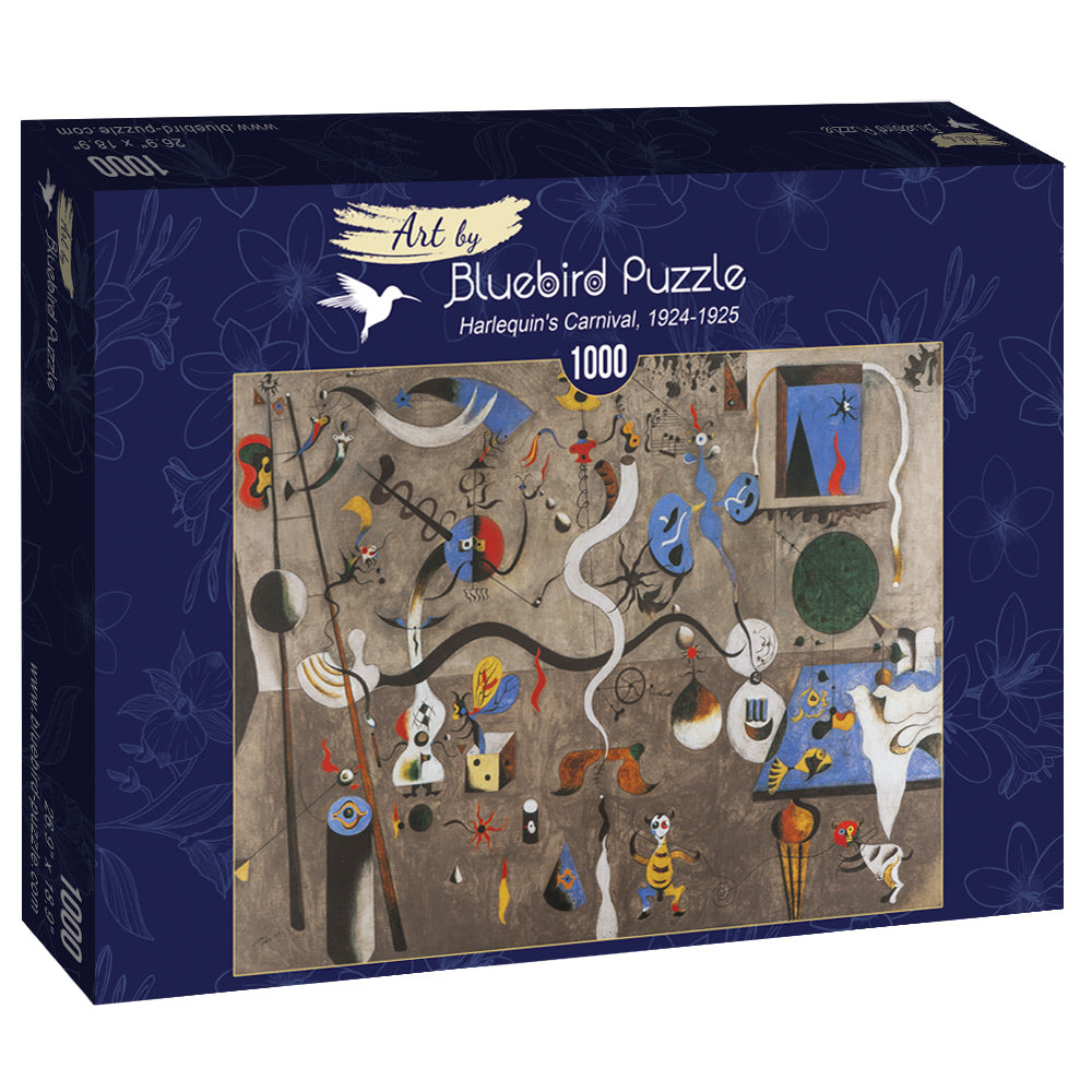 The Harlequin's Carnival, 1924-1925 by Joan Miro – 1000 Piece Jigsaw Puzzle (Bluebird Puzzle)