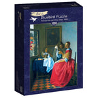 The Girl with the Wine Glass, 1659 by Vermeer – 1000 Piece Jigsaw Puzzle (Bluebird Puzzle)