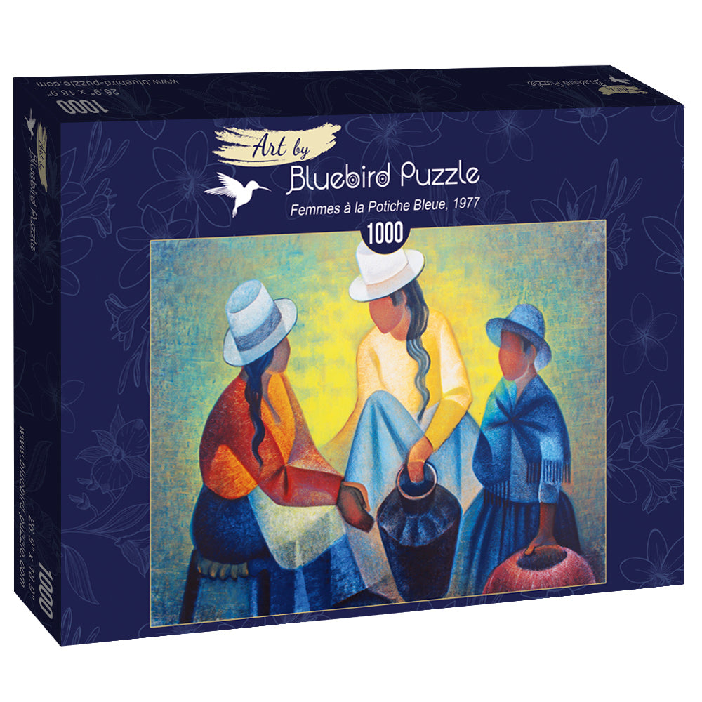 Bluebird Puzzle - Louis Toffoli - Femmes à la Potiche Bleue, 1977  - 1000 Piece Jigsaw Puzzle