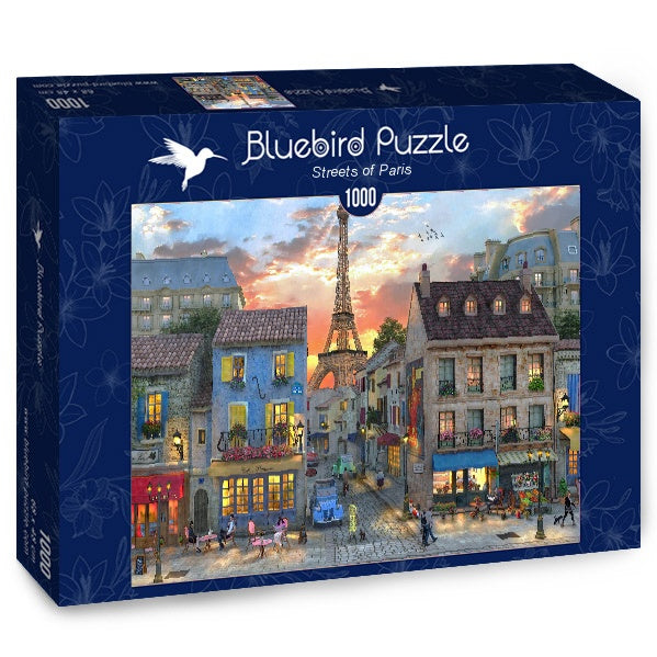 Streets of Paris – 1000 Piece Jigsaw Puzzle (Bluebird Puzzle)