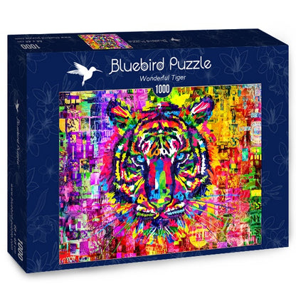 Bluebird Puzzle - Wonderful Tiger - 1000 Piece Jigsaw Puzzle