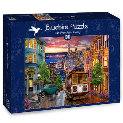 Bluebird Puzzle - San Francisco Trolley - 1000 Piece Jigsaw Puzzle