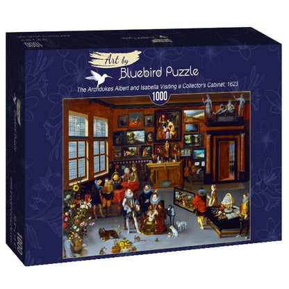 Bluebird Puzzle - Hieronymus Francken Iicirca - The Archdukes Albert and Isabella Visiting a Collector's Cabinet, 1623 - 1000 Piece Jigsaw Puzzle