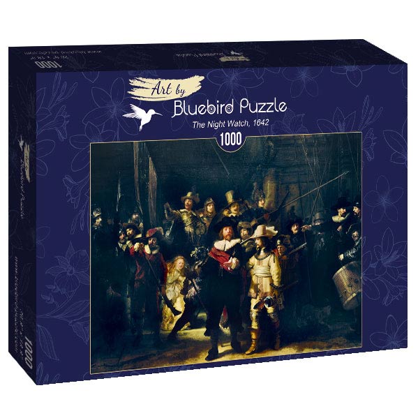 Bluebird Puzzle - Rembrandt - The Night Watch, 1642 - 1000 Piece Jigsaw Puzzle
