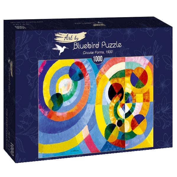 Circular Forms, 1930 by Robert Delaunay – 1000 Piece Jigsaw Puzzle (Bluebird Puzzle)