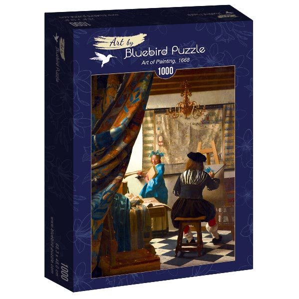 Art of Painting, 1668 by Johannes Vermeer – 1000 Piece Jigsaw Puzzle (Bluebird)