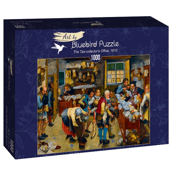 Bluebird Puzzle - Pieter Brueghel the Younger - The Tax-collector's Office, 1615 - 1000 Piece Jigsaw Puzzle