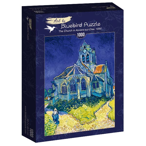 Bluebird - Vincent Van Gogh - The Church in Auvers-sur-Oise, 1890 - 1000 Piece Jigsaw Puzzle